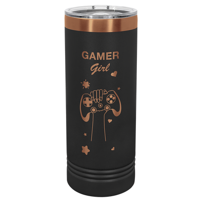 Polar Camel® 22 oz. Rose Gold ION-Plated Skinny Tumbler with Slider Lid