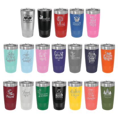 Customized 20oz Stainless Steel Tumbler with Slider Lid