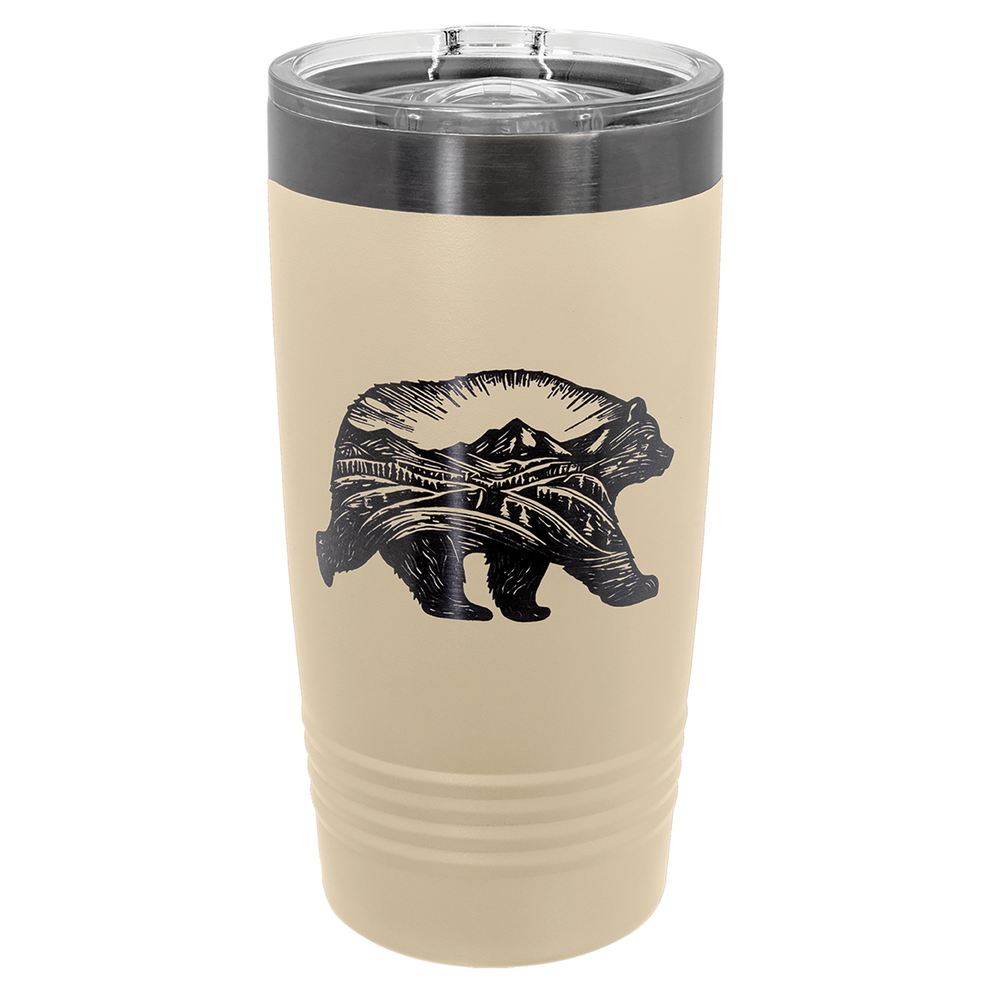 Polar Camel® 20oz Pastel Color/Ghost Black ION-Plated Tumbler with Slider Lid