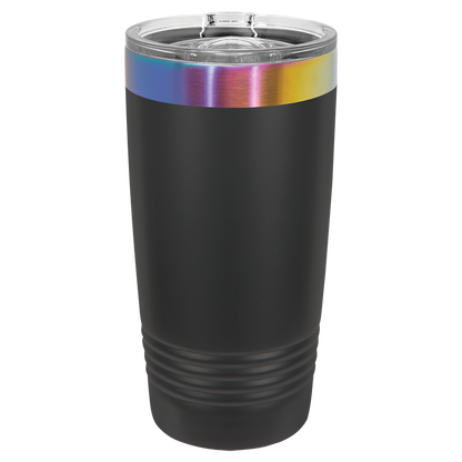 Custom Polar Camel® 20 oz Prismatic Effect ION-Plated Tumbler with Slider Lid