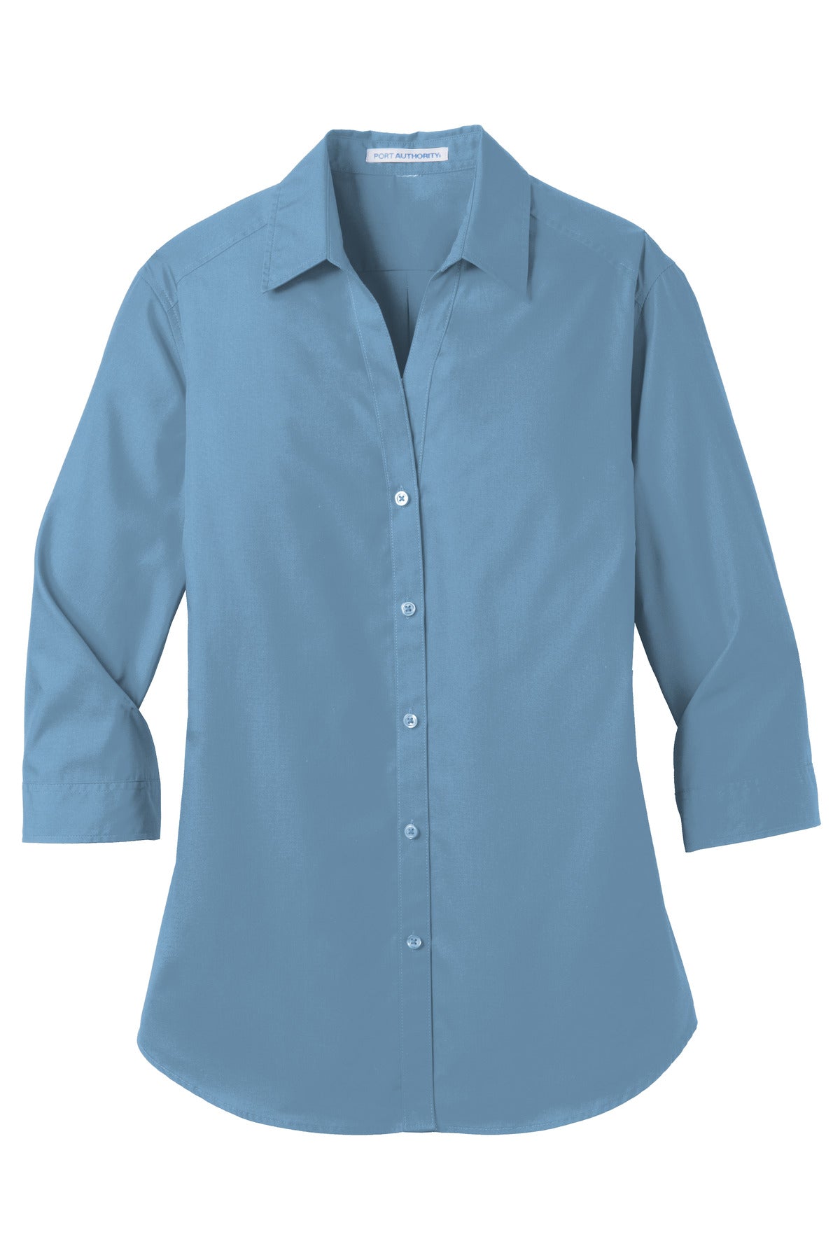 Port Authority® Women's 3/4-Sleeve Carefree Poplin Shirt