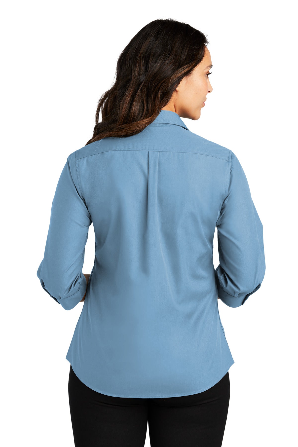 Port Authority® Women's 3/4-Sleeve Carefree Poplin Shirt