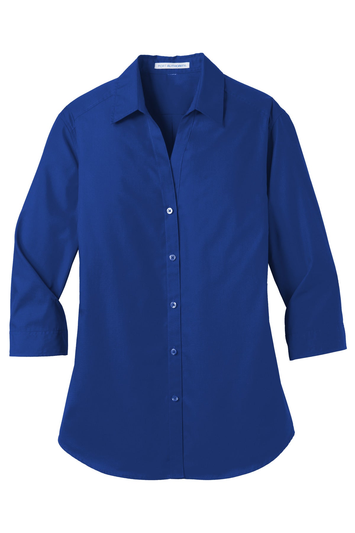 Port Authority® Women's 3/4-Sleeve Carefree Poplin Shirt