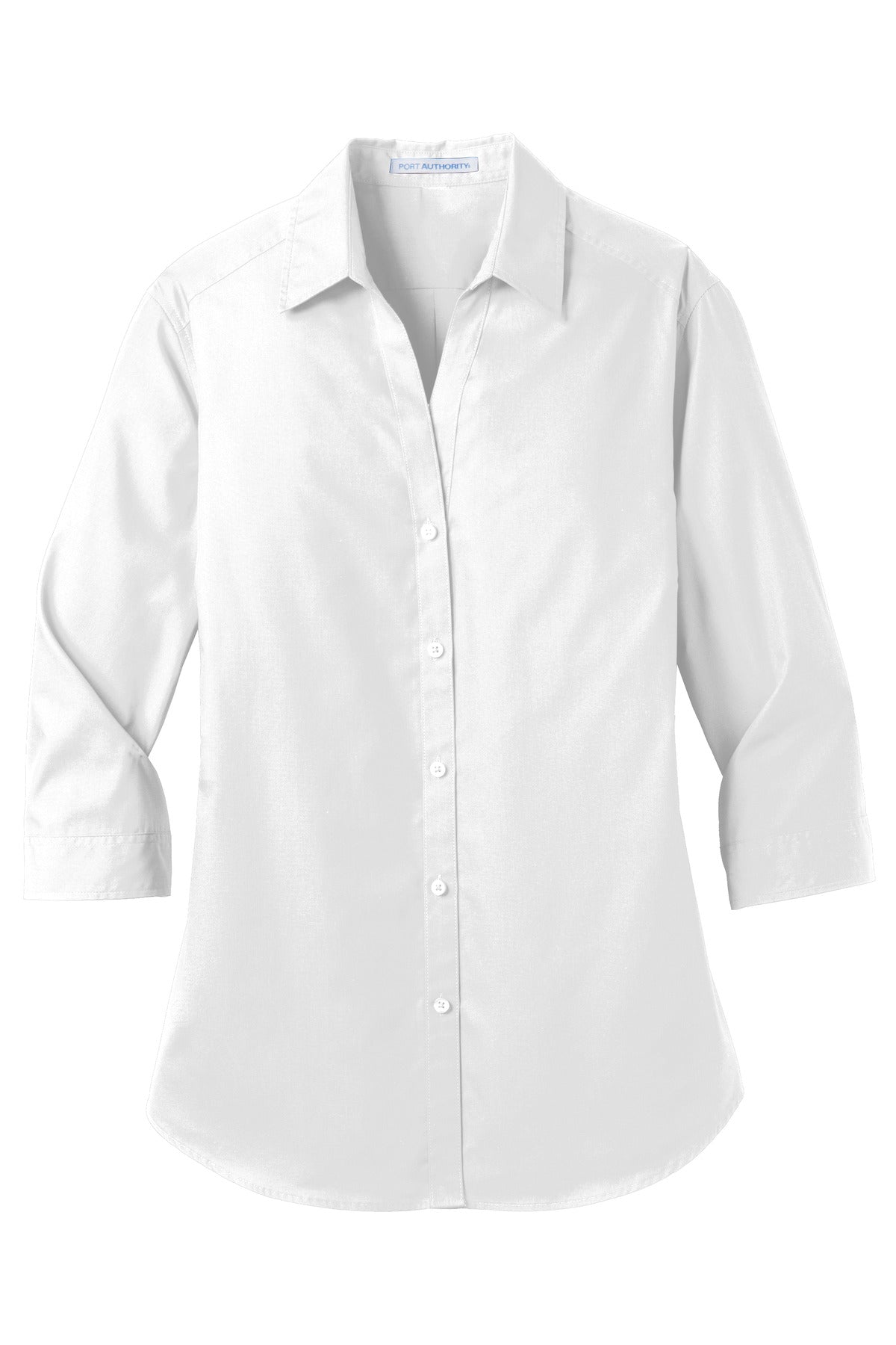 Port Authority® Women's 3/4-Sleeve Carefree Poplin Shirt