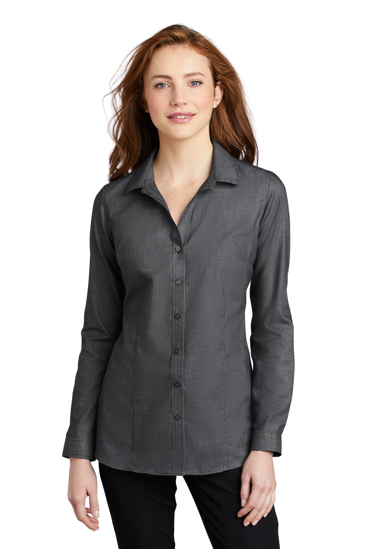 Port Authority® Women's Pincheck Easy Care Shirt