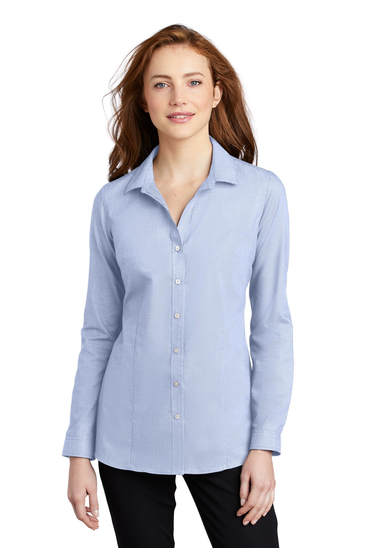 Port Authority® Women's Pincheck Easy Care Shirt