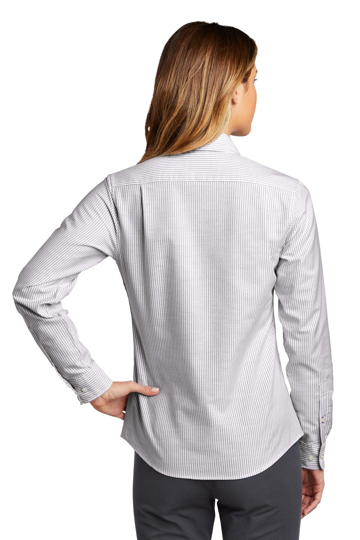 Port Authority® Women's SuperPro  Oxford Stripe Shirt