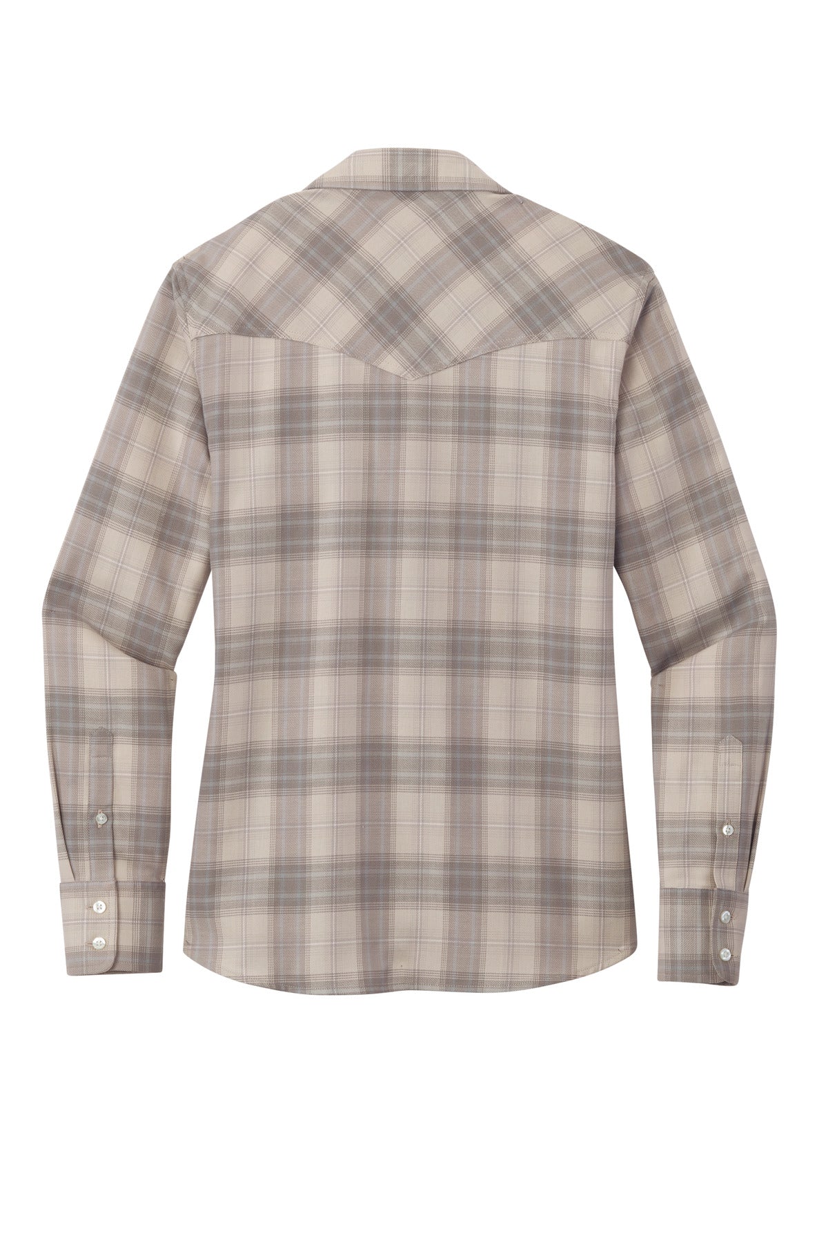 Port Authority® Women's Long Sleeve Ombre Plaid Shirt