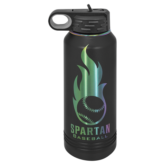 Polar Camel® 32oz Black/Prism ION-Plated Water Bottle