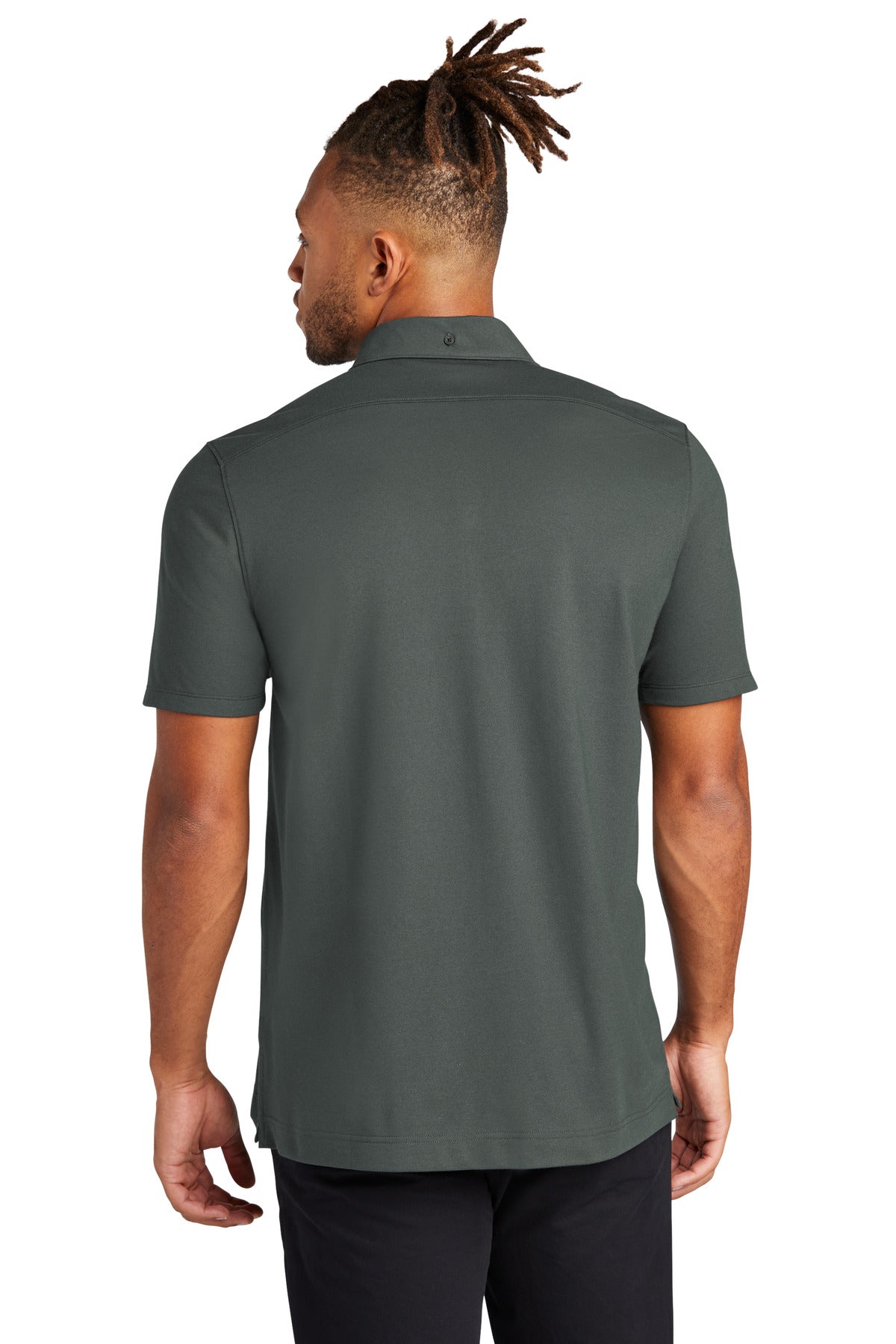 Mercer+Mettle® Stretch Pique Full-Button Polo