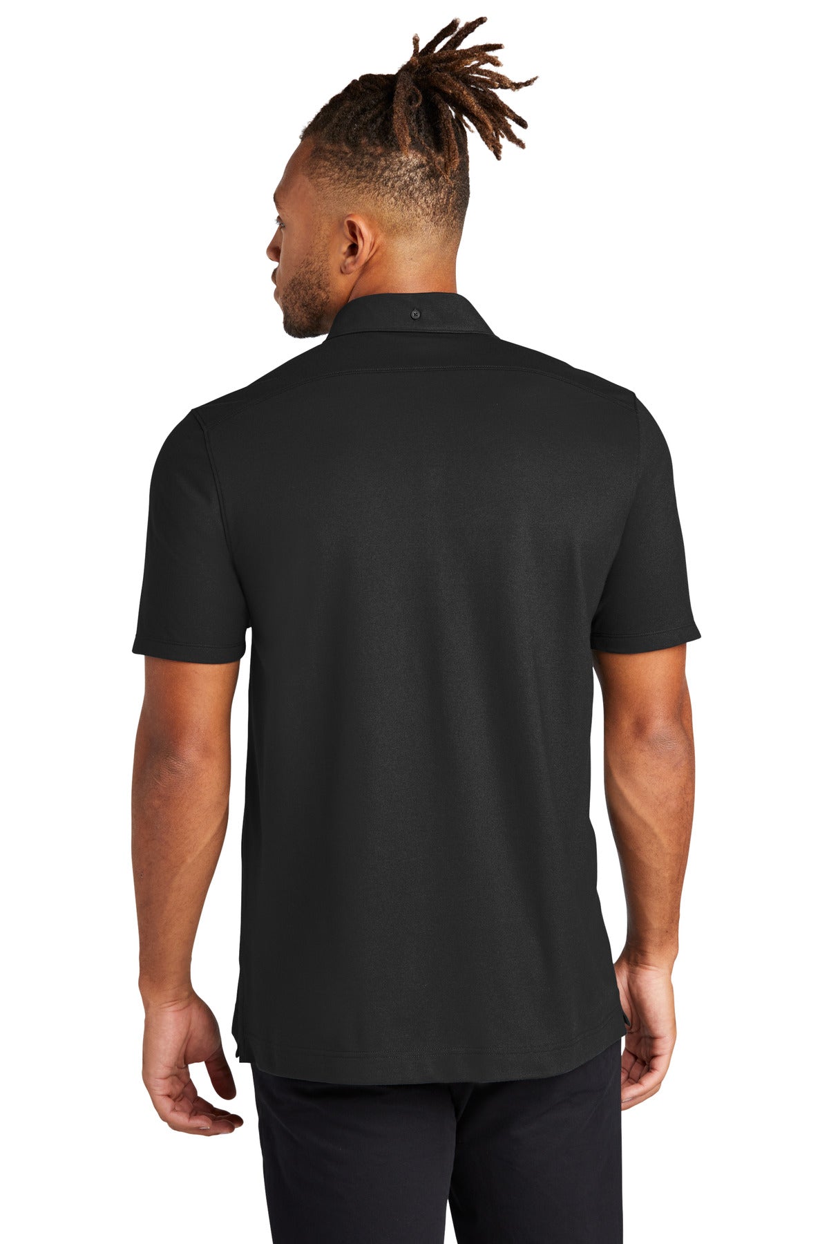 Mercer+Mettle® Stretch Pique Full-Button Polo