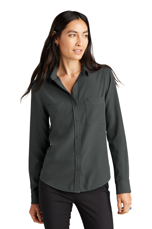 Mercer+Mettle® Women's Stretch Crepe Long Sleeve Camp