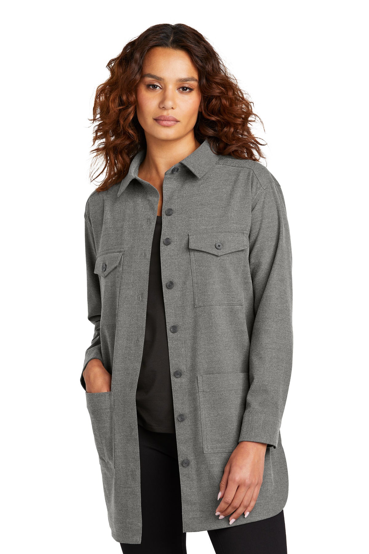 Mercer+Mettle® Women's Long Sleeve Twill Overshirt