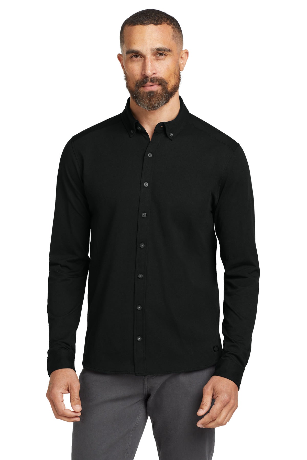 OGIO® Code Stretch Long Sleeve Button-Up