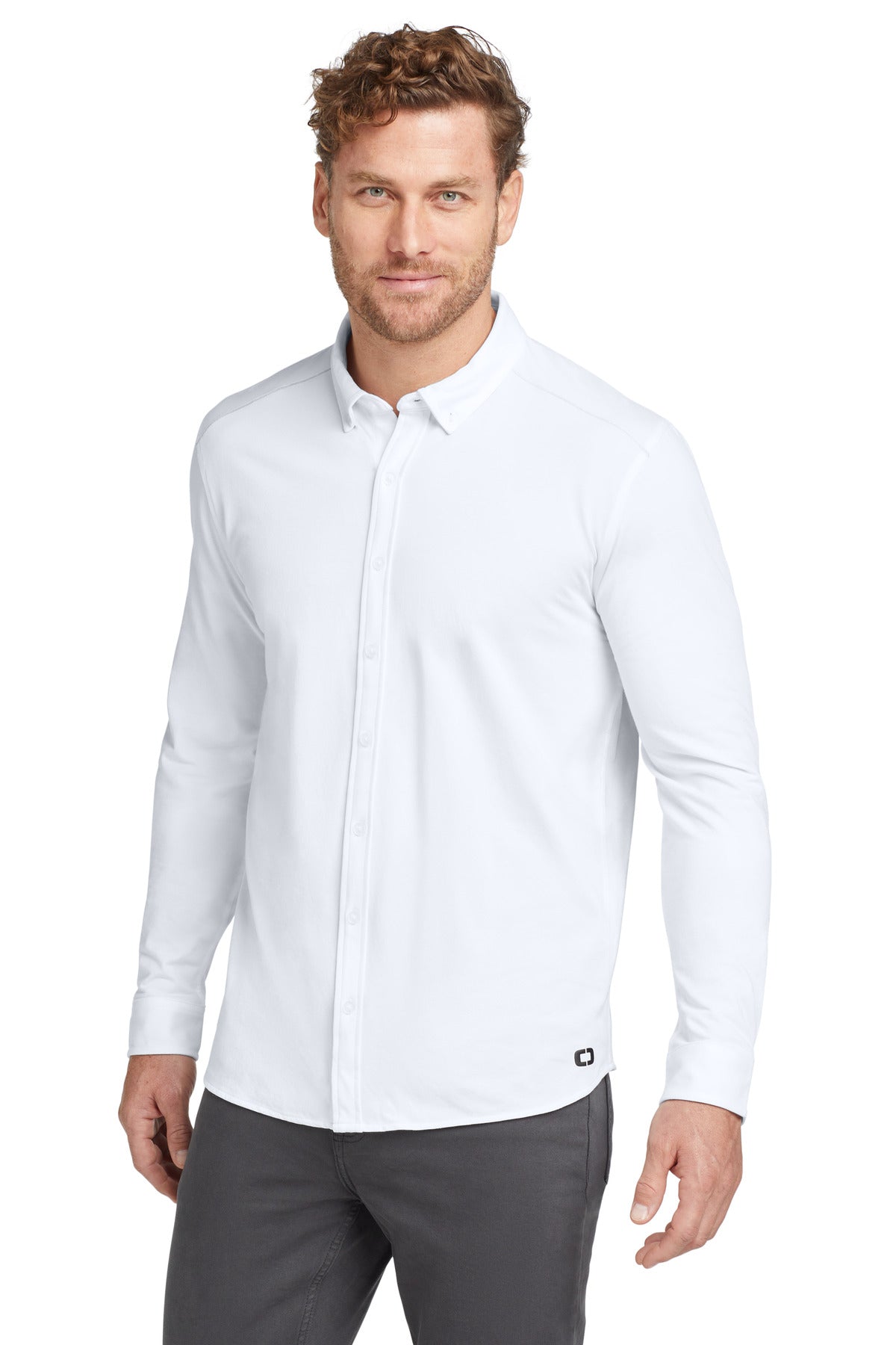 OGIO® Code Stretch Long Sleeve Button-Up