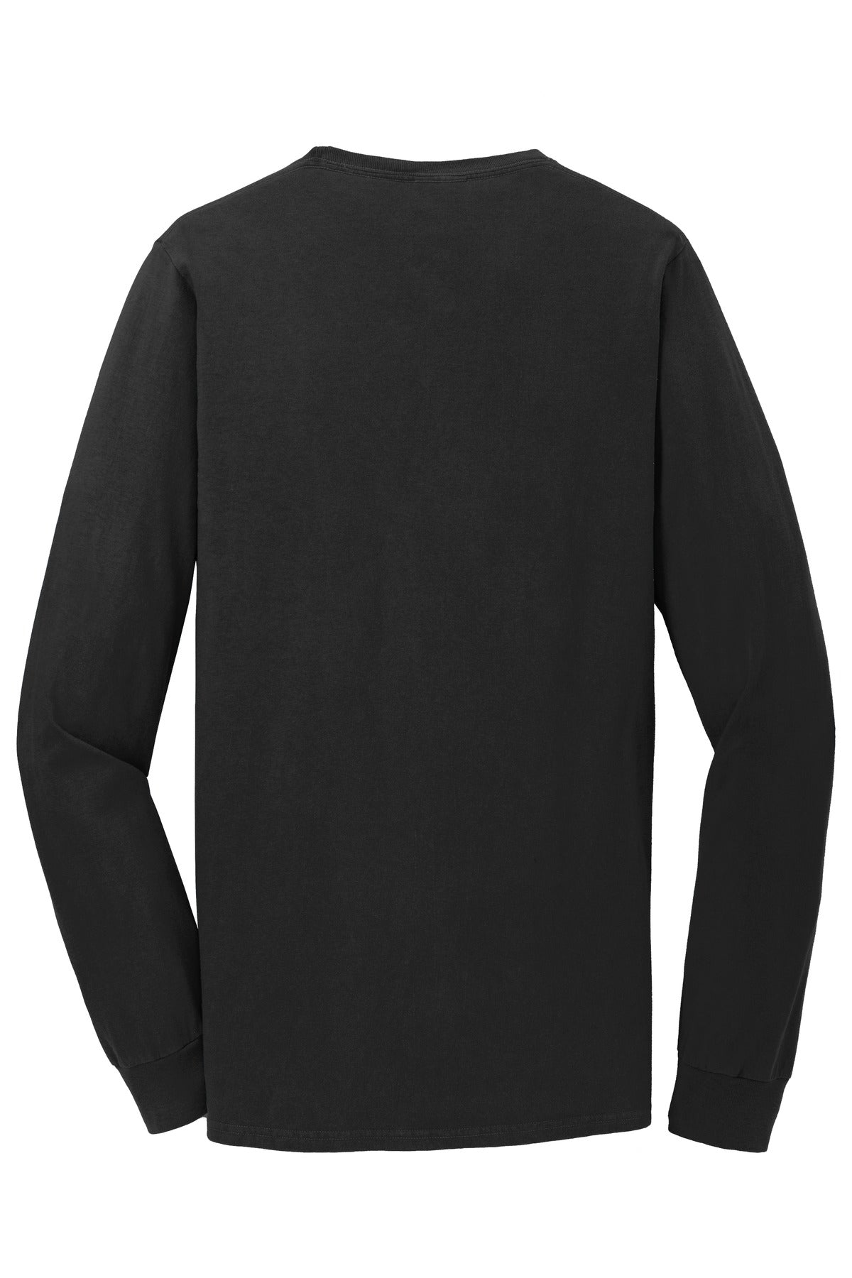 Port & Company® Beach Wash® Garment-Dyed Long Sleeve Pocket Tee