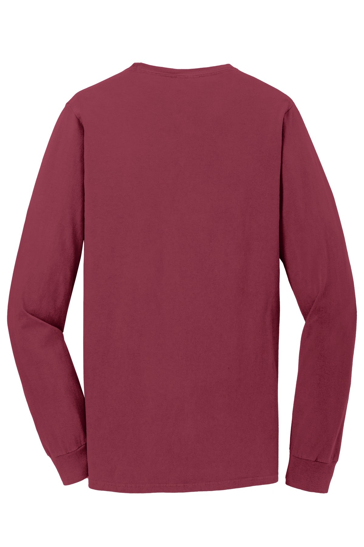 Port & Company® Beach Wash® Garment-Dyed Long Sleeve Pocket Tee