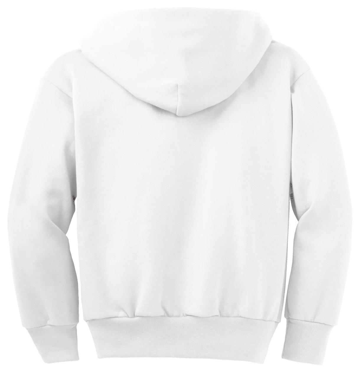 Port & Company® - Youth Core Fleece Full-Zip Hooded Sweatshirt