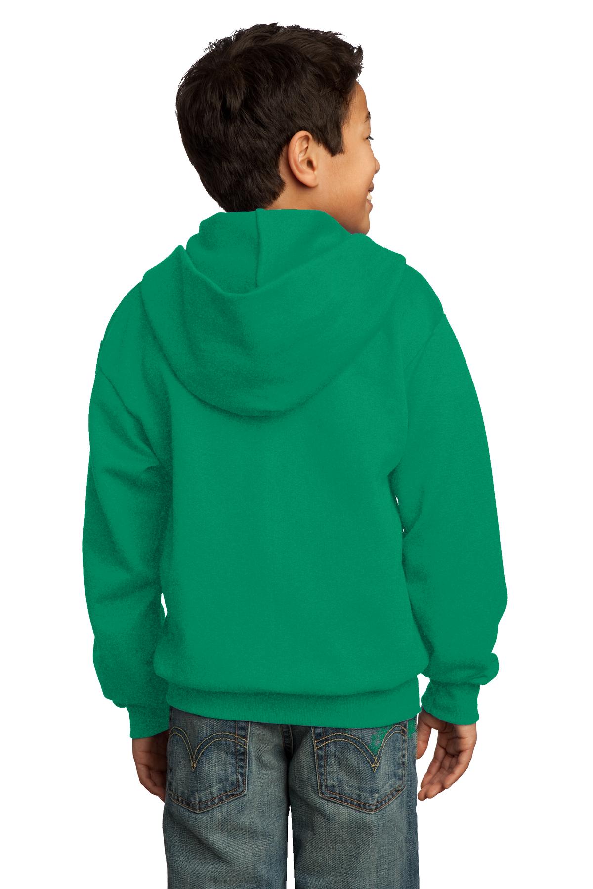 Port & Company® - Youth Core Fleece Full-Zip Hooded Sweatshirt