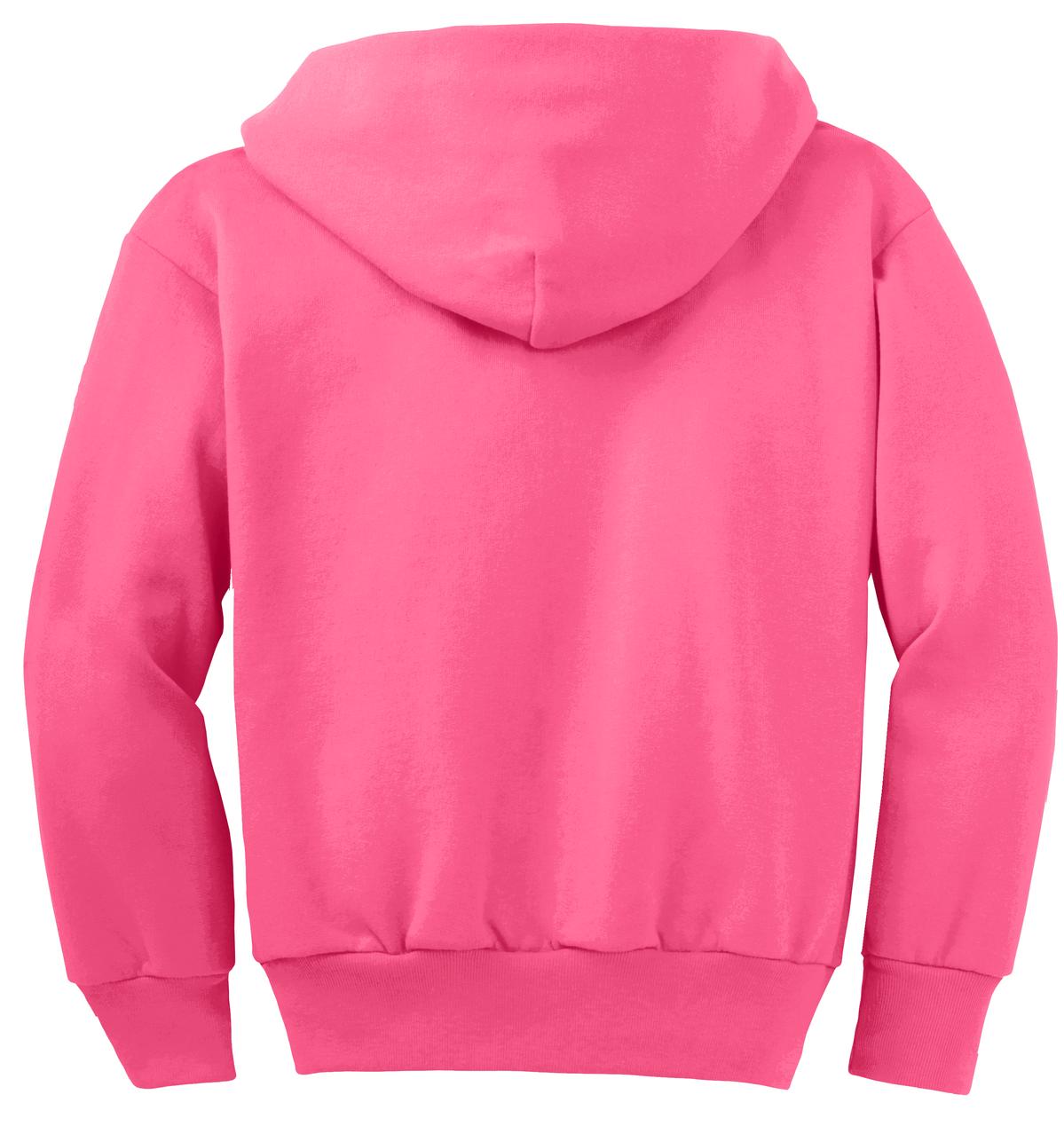 Port & Company® - Youth Core Fleece Full-Zip Hooded Sweatshirt