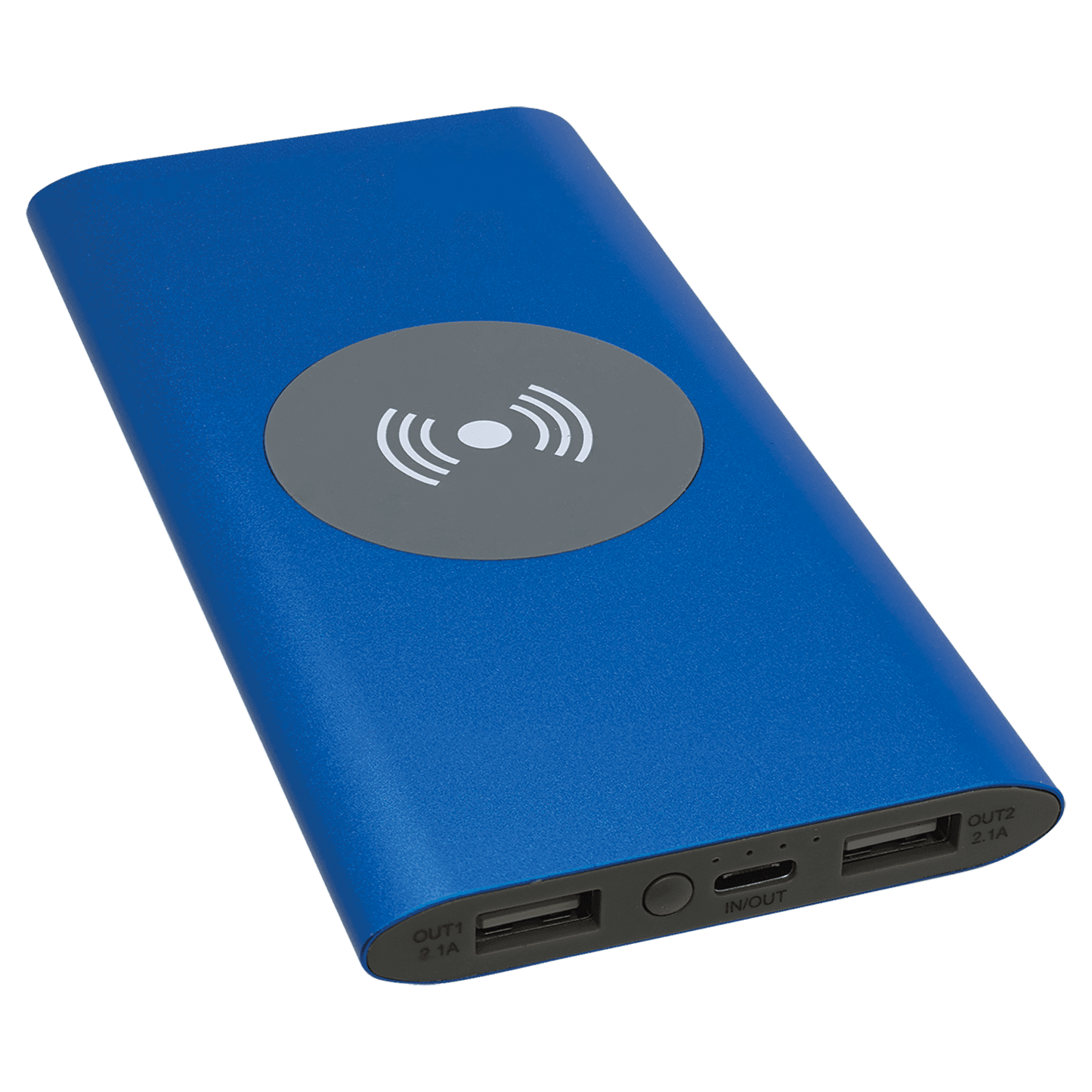 8000mAh Power Bank & Wireless Charger with USB-C Cord