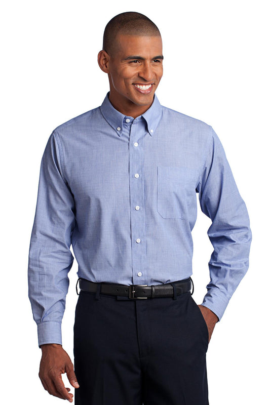 Port Authority® Tall Crosshatch Easy Care Shirt