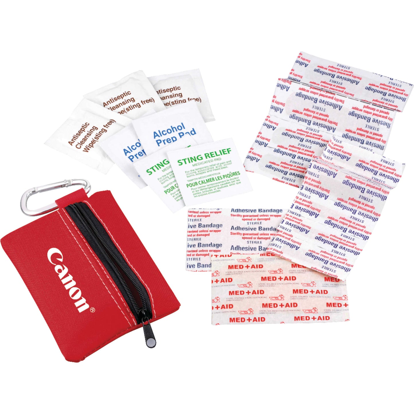 Zippered 20-Piece First Aid Pouch