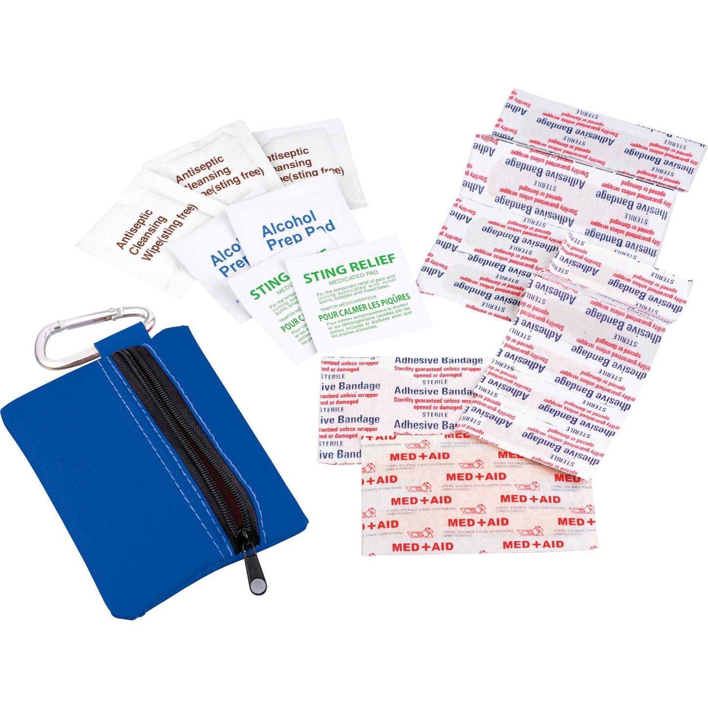 Zippered 20-Piece First Aid Pouch