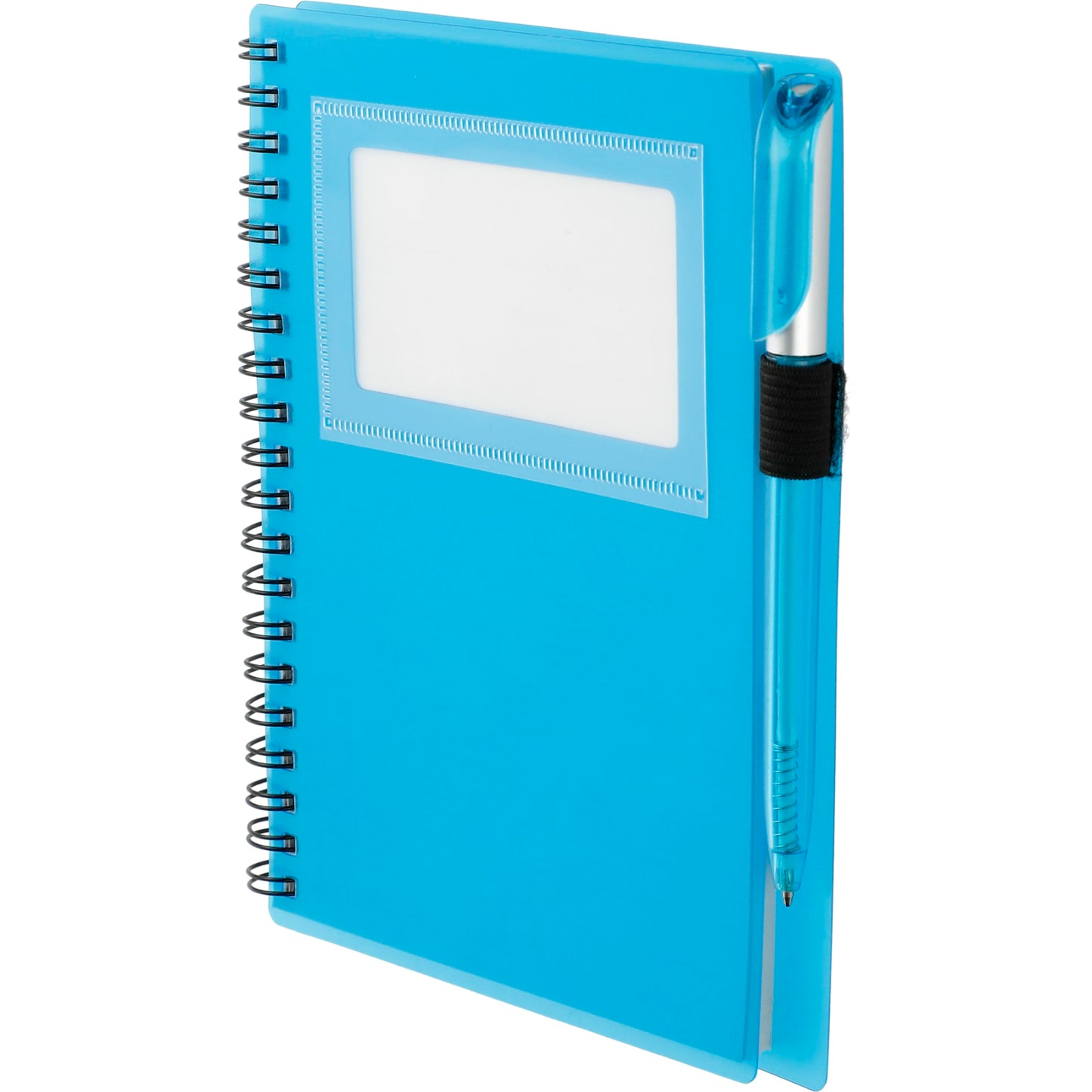 5.5" x 7" FSC® Mix Star Spiral Notebook with Pen