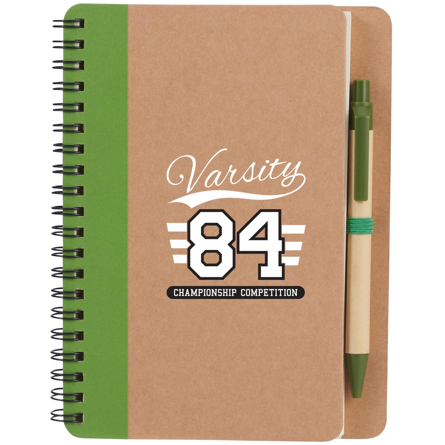 5" x 7" FSC® Mix Eco Spiral Notebook with Pen