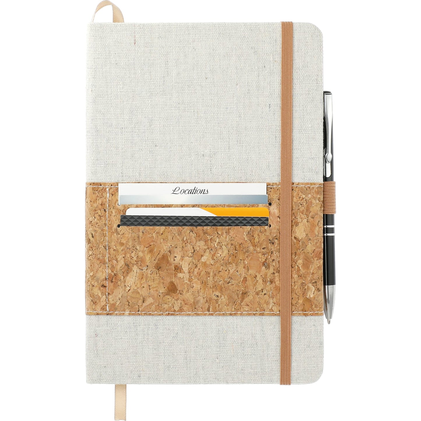 5.5" x 8.5" FSC® Mix Recycled Cotton Cork Notebook