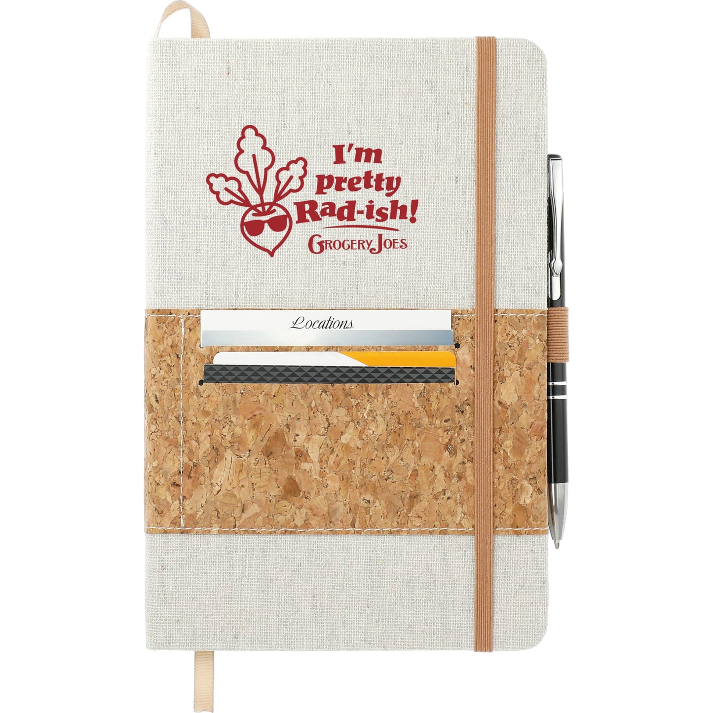 5.5" x 8.5" FSC® Mix Recycled Cotton Cork Notebook