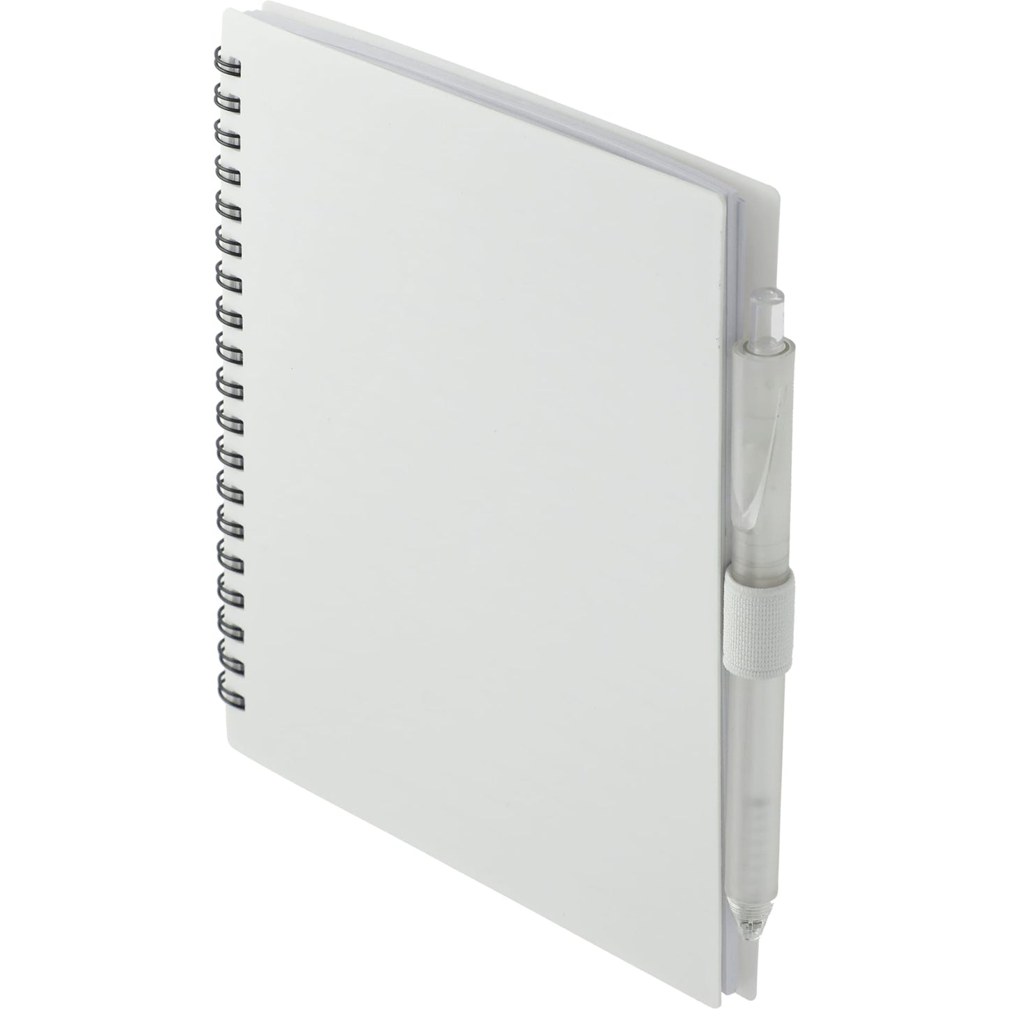 5.5” x 7” FSC® Recycled Spiral Notebook w/ RPET Pe