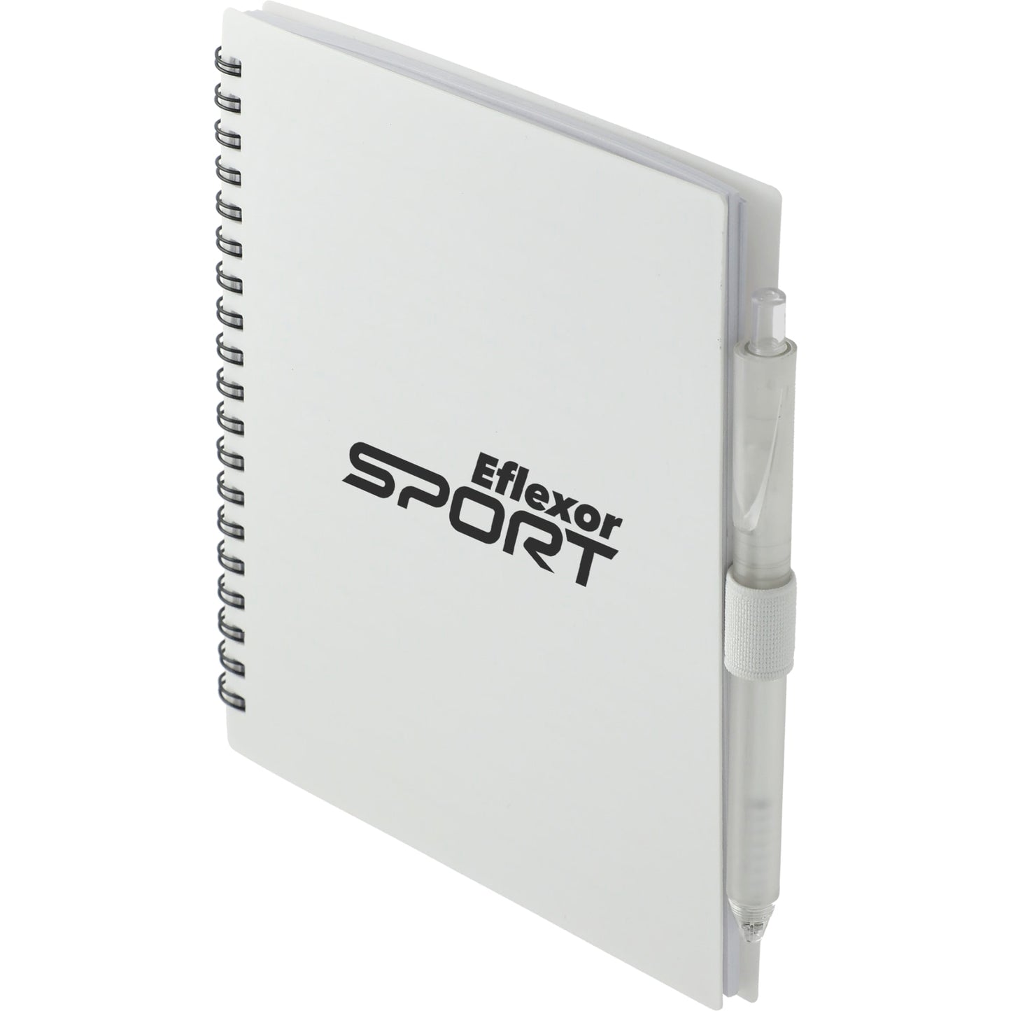 5.5” x 7” FSC® Recycled Spiral Notebook w/ RPET Pe