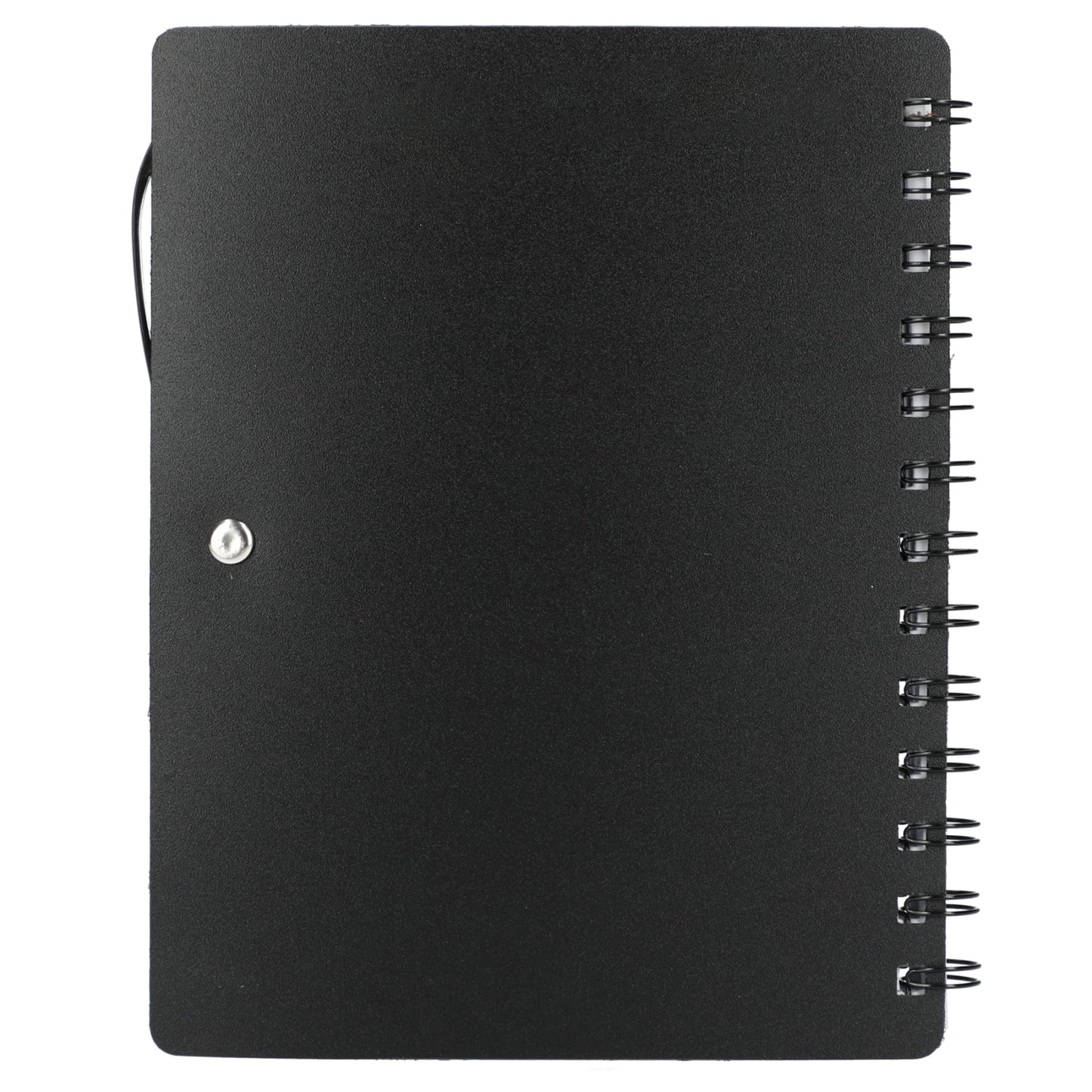 5" x 7" Recycled Dual Pocket Spiral Notebook w Pen