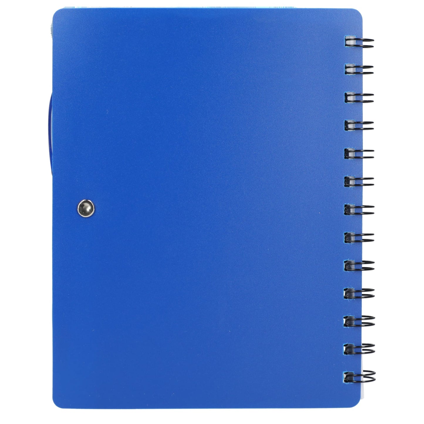 5" x 7" Recycled Dual Pocket Spiral Notebook w Pen