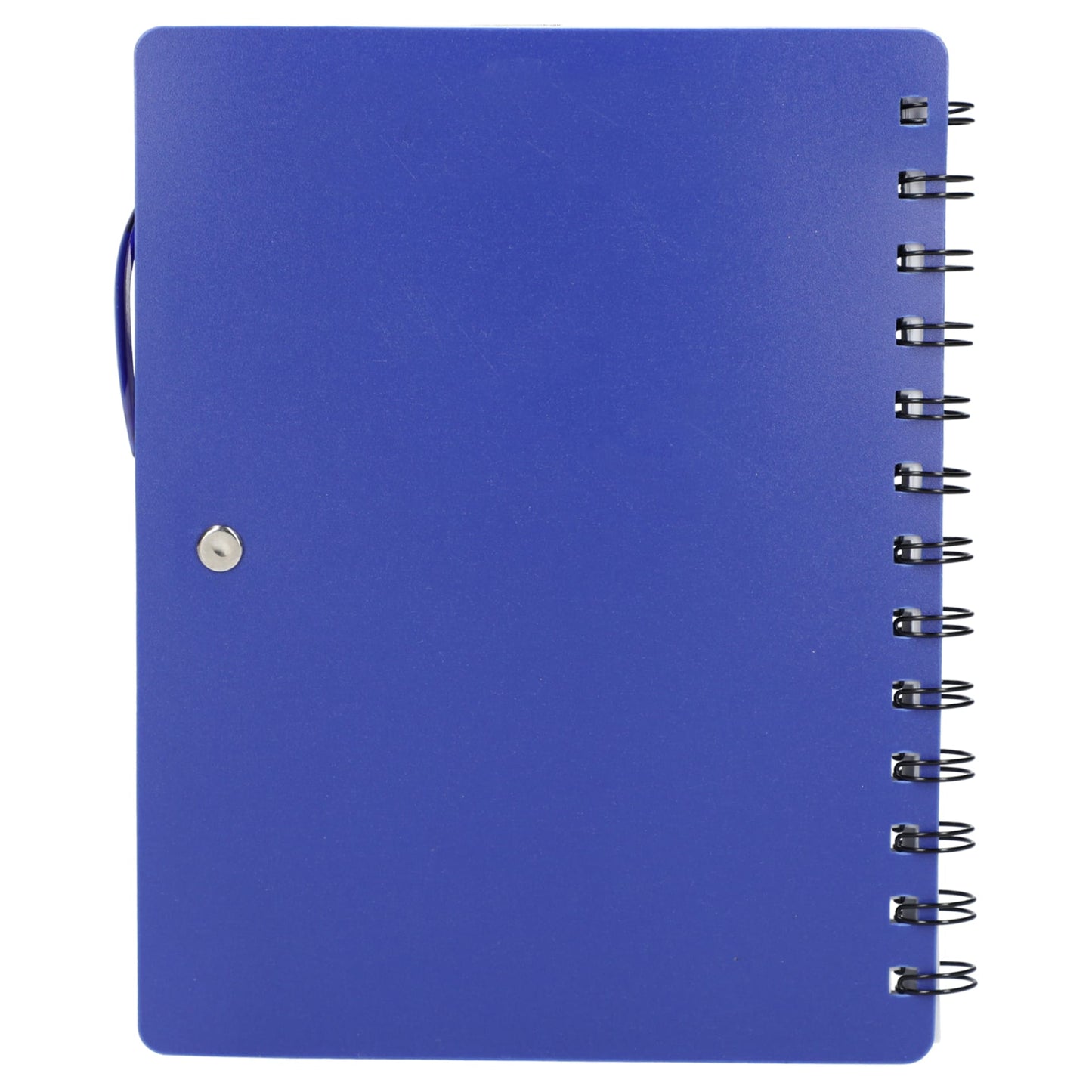 5" x 7" Recycled Dual Pocket Spiral Notebook w Pen