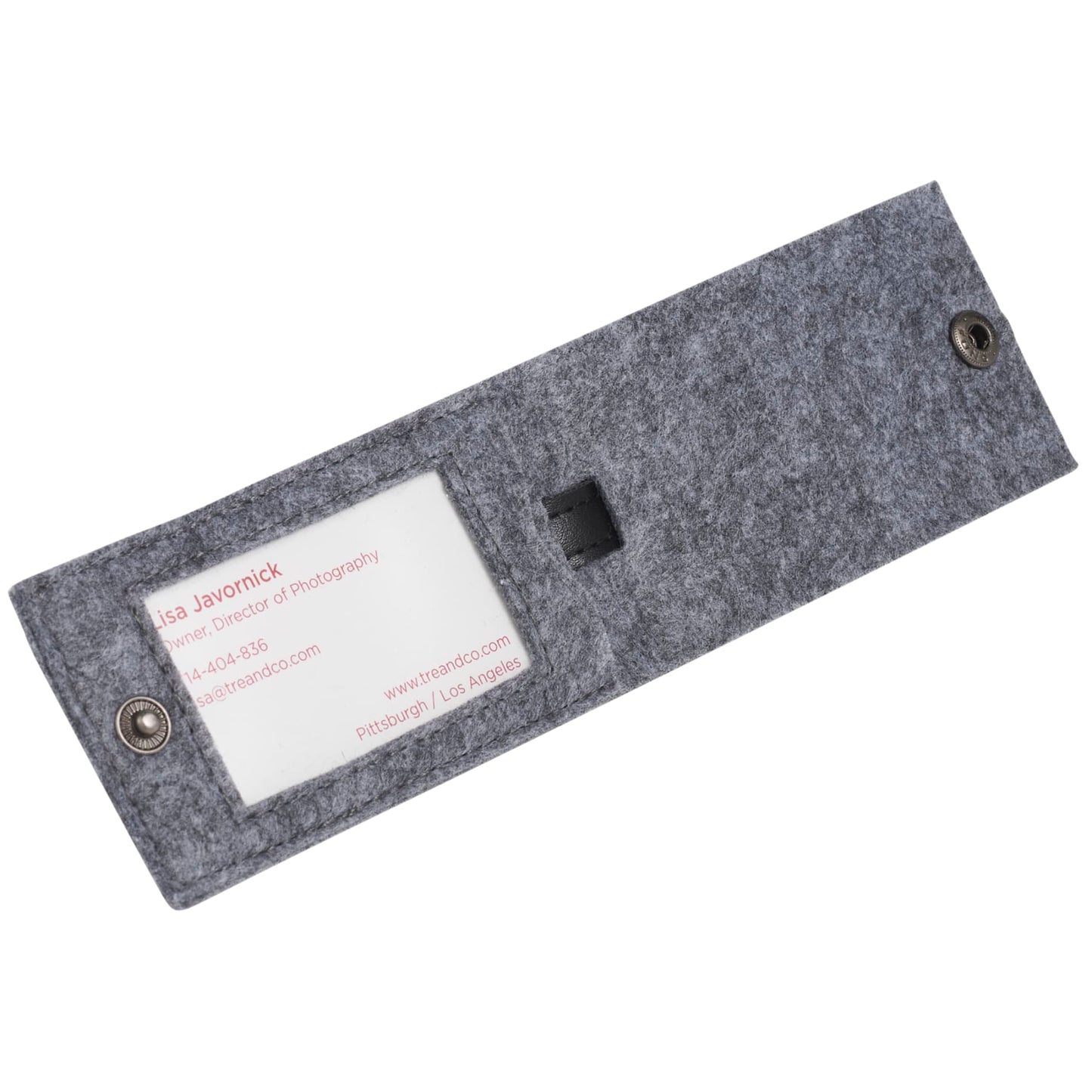 THE GOODS™ Recycled Felt Luggage Tag with 1 Color Print