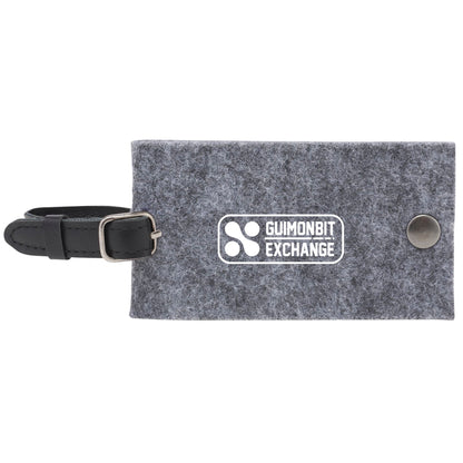 THE GOODS™ Recycled Felt Luggage Tag with 1 Color Print