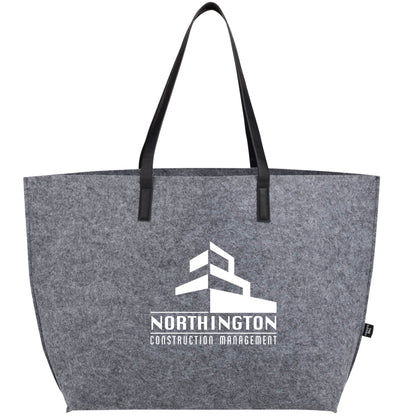 THE GOODS™ Recycled Felt Shoulder Tote with Full Color Print