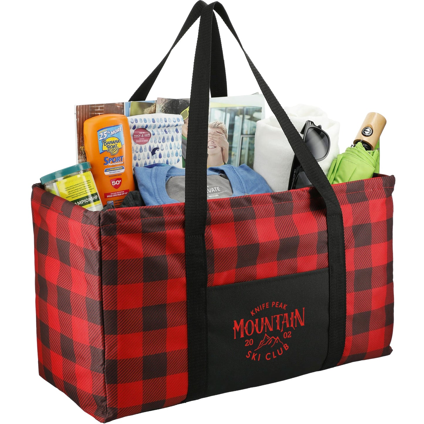 Buffalo Plaid Utility Tote