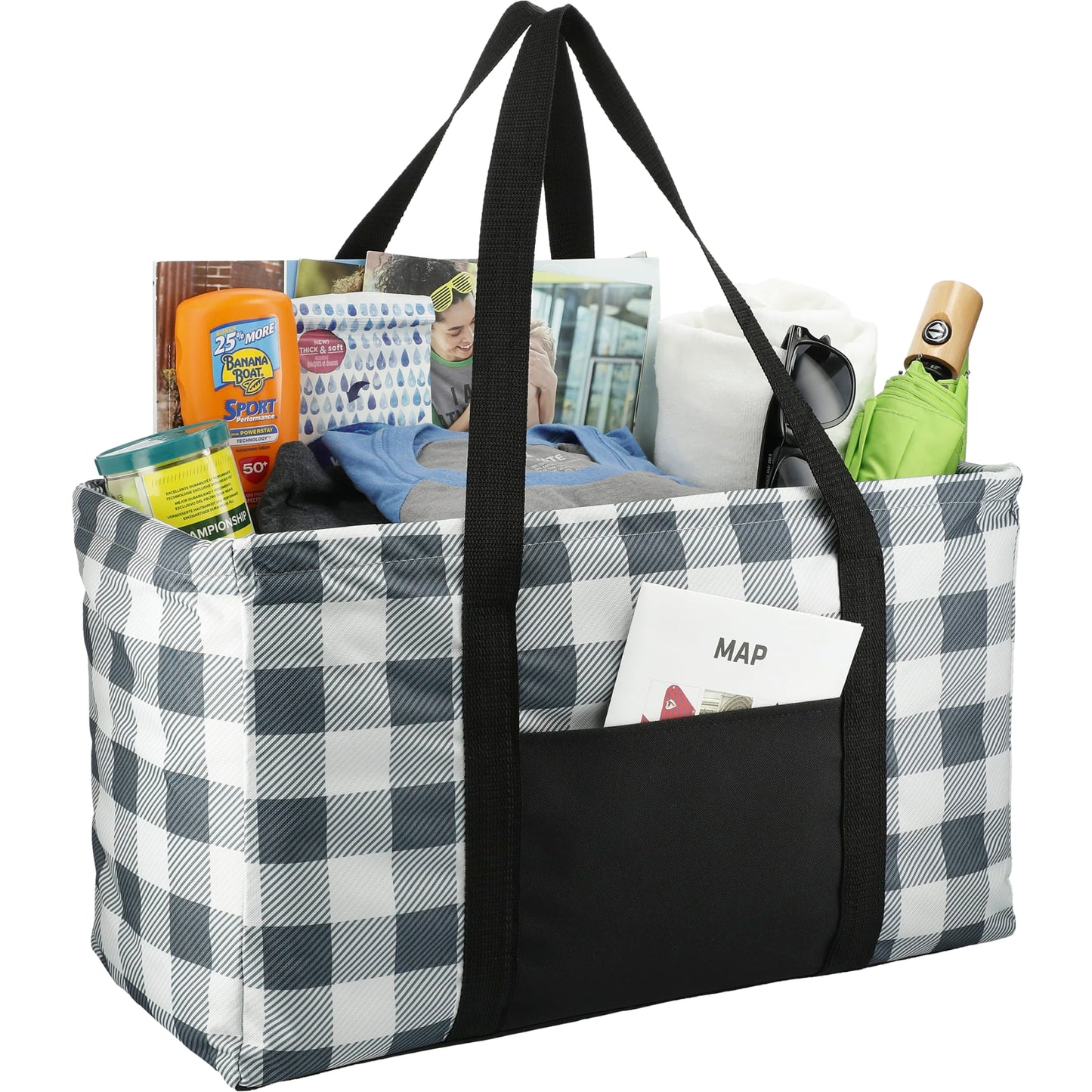 Buffalo Plaid Utility Tote