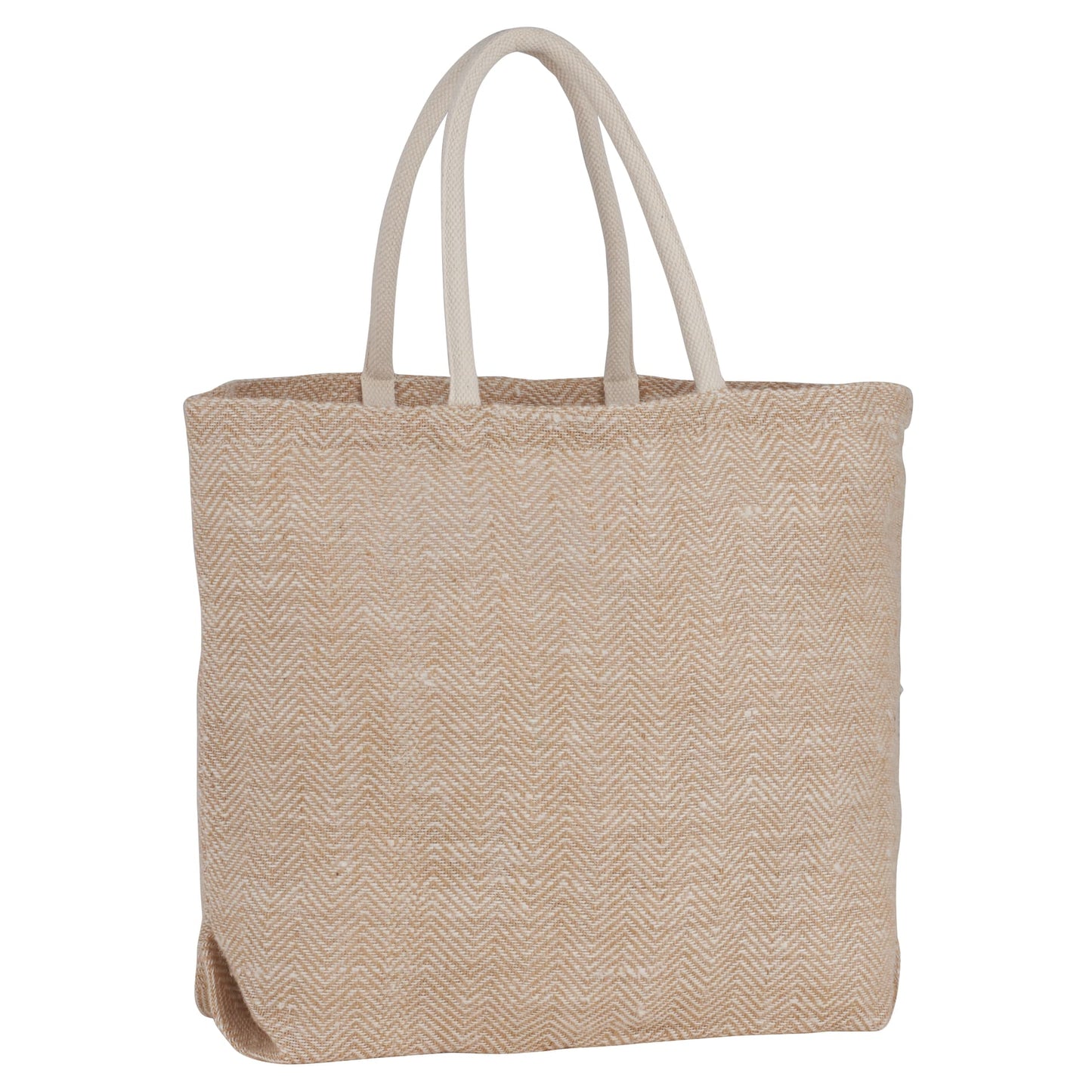 Herringbone Jute Tote