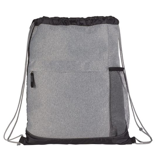 Heather Melange Drawstring Bag