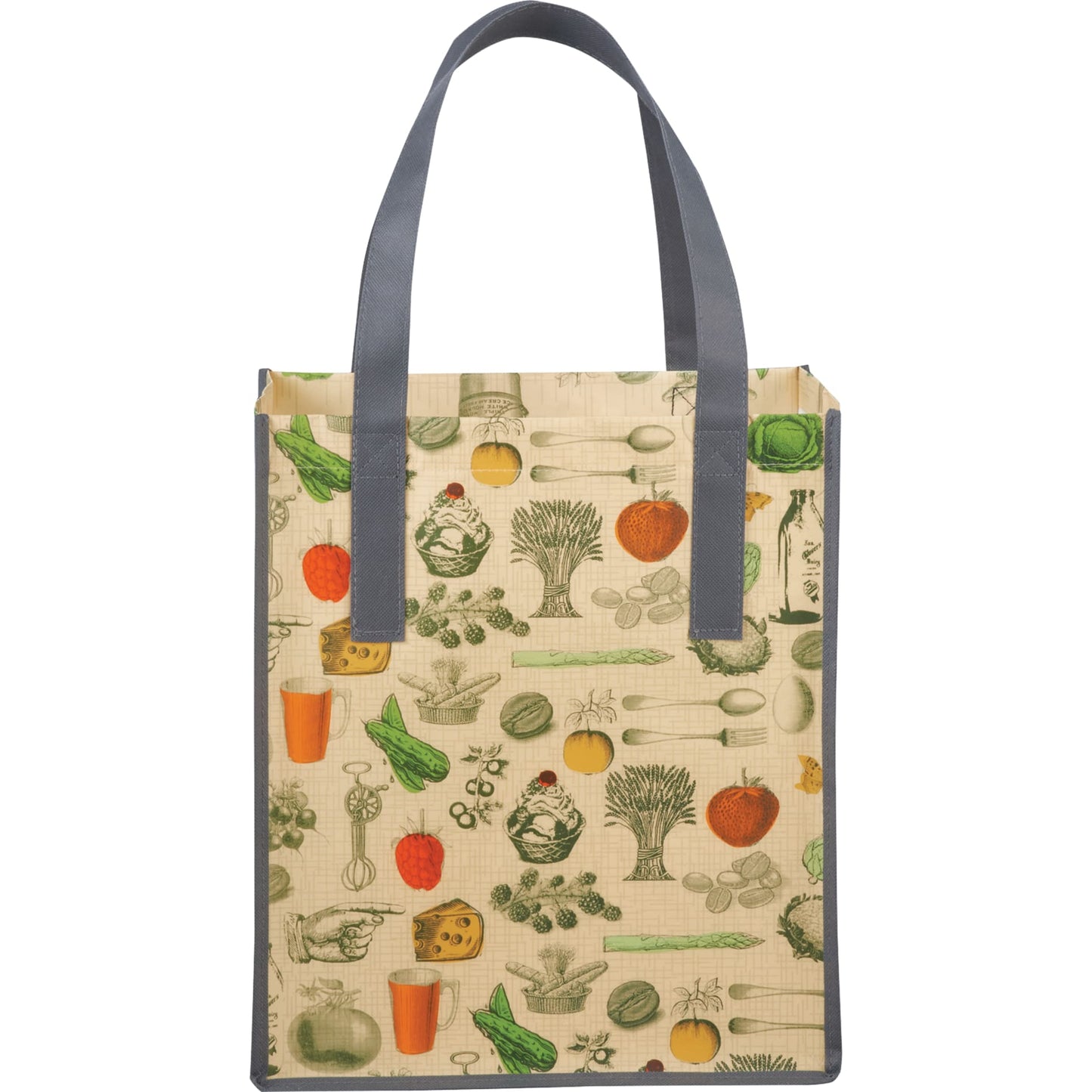 Big Grocery Vintage Laminated Non-Woven Tote