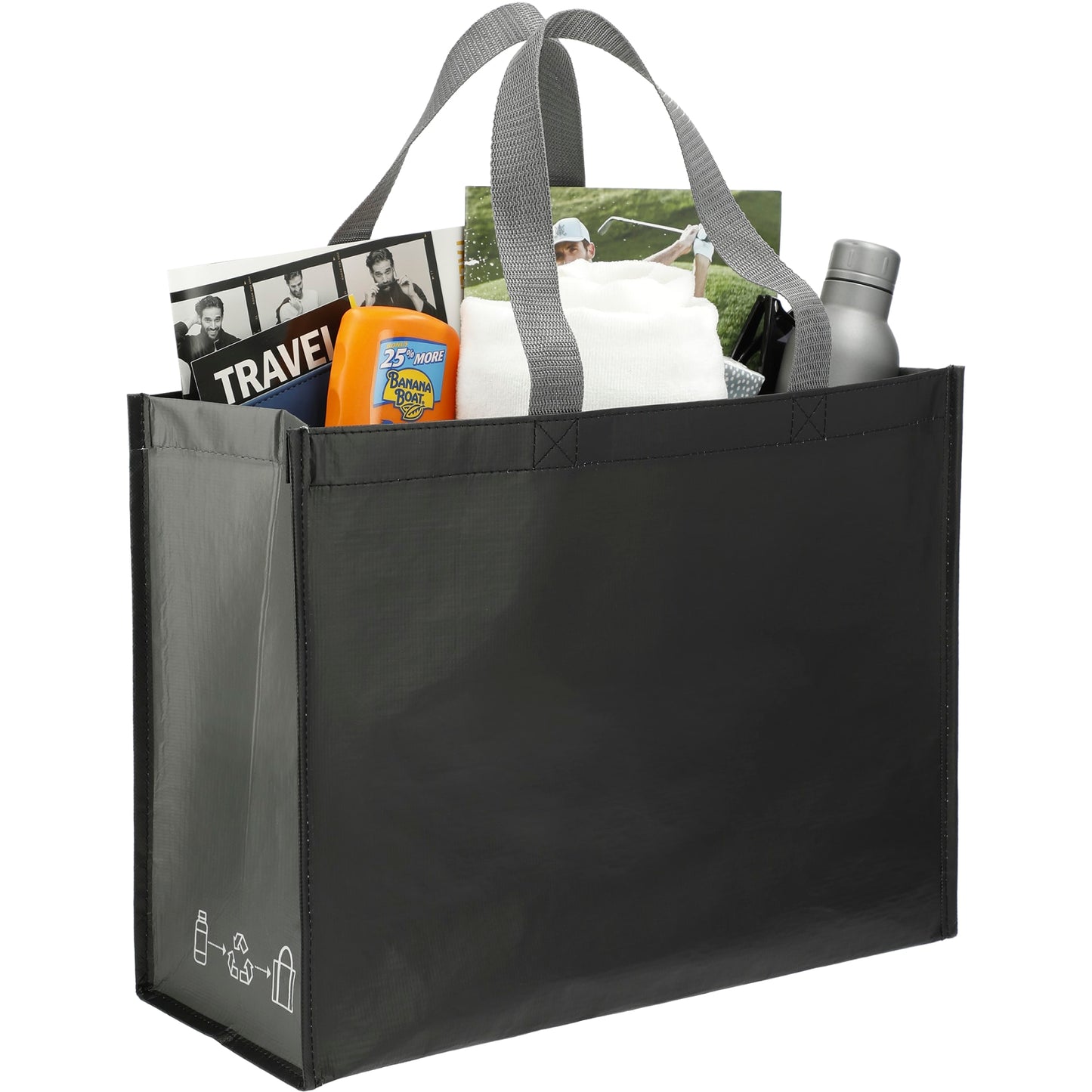 RPET Laminated Matte Shopper Tote