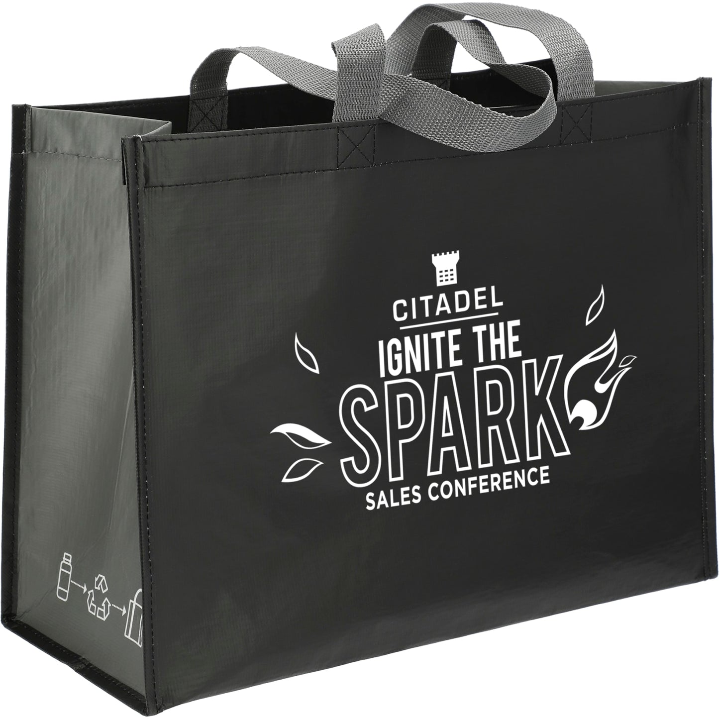 RPET Laminated Matte Shopper Tote