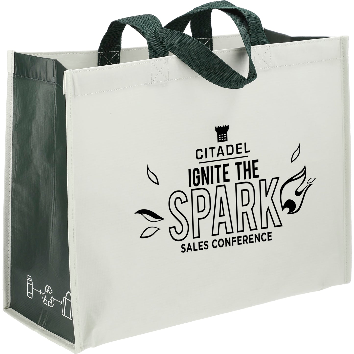 RPET Laminated Matte Shopper Tote