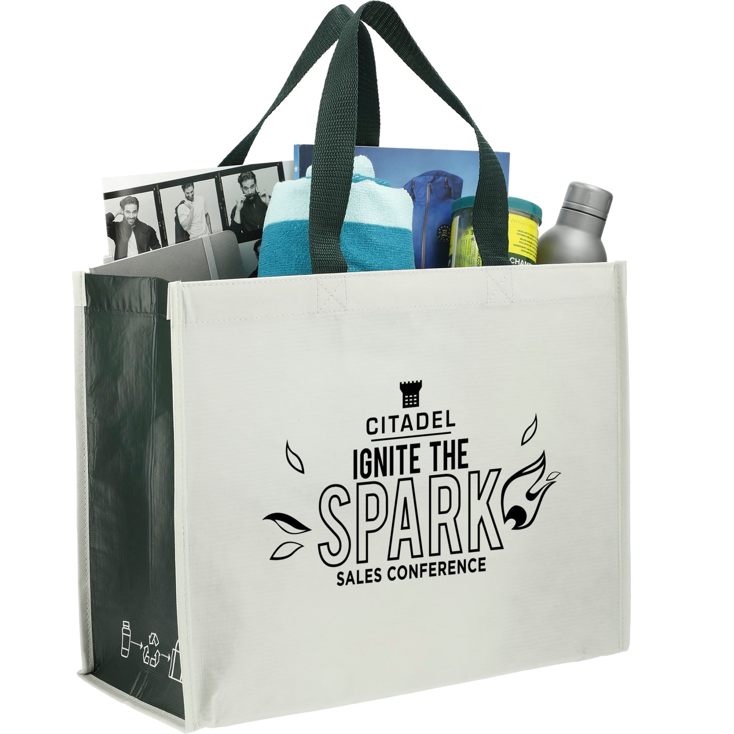 RPET Laminated Matte Shopper Tote