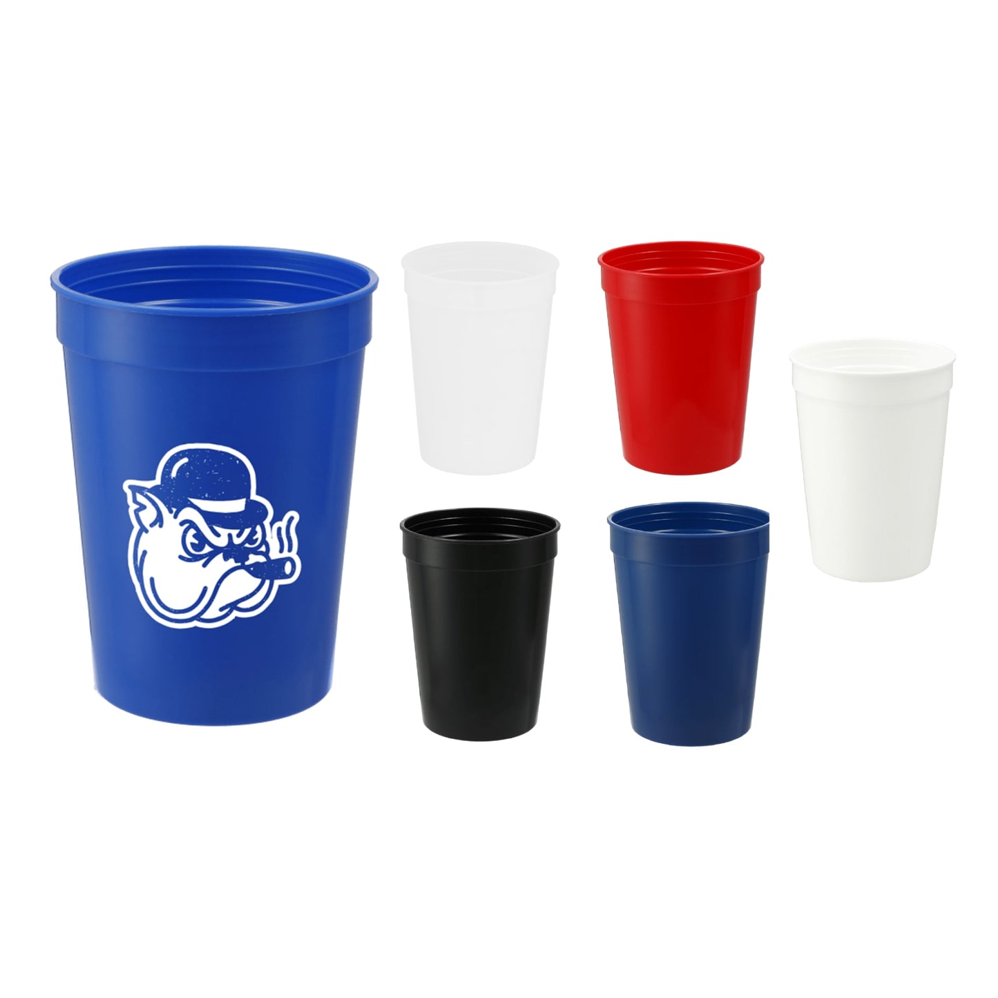 Solid 12oz Recycled Stadium Cup